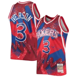 Allen Elegant Iverson Philadelphia 76ers Hardwood Classics 1996/97 Hyper Hoops Swingman Jersey Red Must - Have for Jerseys Lovers