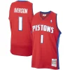 Allen Iverson Detroit Pistons 2008/09 Unique Hardwood Classics Swingman Jersey Red Great for Fans