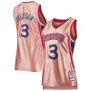 Allen Iverson Gorgeous Philadelphia 76ers Women's 75th Anniversary Rose Gold 1996 Swingman Jersey Pink Must - Have for Jerseys Lovers
