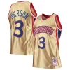 Allen Iverson Philadelphia 76ers 75th Gorgeous Anniversary 1996/97 Hardwood Classics Swingman Jersey Gold Ideal for Collectors