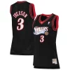 Allen Iverson Philadelphia 76ers Chic Women's 2000/01 Hardwood Classics Swingman Jersey Black Ideal for Collectors
