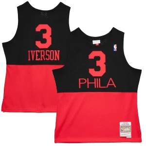 Allen Iverson Philadelphia 76ers Eye - catching 2003/04 Hardwood Classics Reload 2.0 Swingman Jersey Black Ideal for Collectors