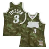 Allen Iverson Philadelphia 76ers Hardwood Classics 1997/98 Ghost Green Swingman Premium Jersey Camo Ideal for Collectors