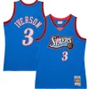 Allen Iverson Philadelphia 76ers Hardwood Classics 1997/98 Tropical Swingman Jersey Eye - catching Royal Must - Have for Jerseys Lovers