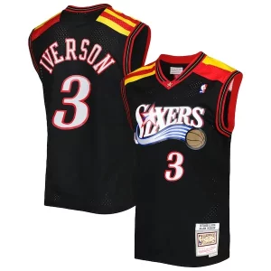 Allen Iverson Philadelphia 76ers Hardwood Classics 2006/07 Swingman Elegant Jersey Black Perfect for Game Day