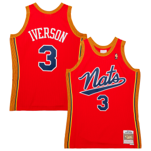 Allen Iverson Philadelphia 76ers 2004/05 Hardwood Classics Swingman Stylish Jersey Red Great for Fans