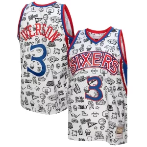 Allen Unique Iverson Philadelphia 76ers 1996/97 Swingman Jersey White Must - Have for Jerseys Lovers