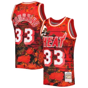 Alonzo Mourning Miami Heat 1996/97 Hardwood Classics Lunar New Year Swingman Premium Jersey Red Ideal for Collectors