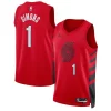 Anfernee Simons Portland Gorgeous Trail Blazers Jordan Brand Unisex Swingman Jersey Statement Edition Red Ideal for Collectors