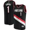 Anfernee Simons Portland Trail Blazers Fabulous Youth Fast Break Player Jersey Icon Edition Black Perfect for Game Day