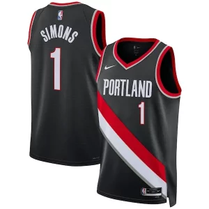 Anfernee Unique Simons Portland Trail Blazers Nike Unisex Swingman Jersey Icon Edition Black Great for Fans