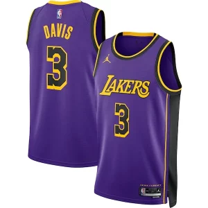 Anthony Davis Fabulous Los Angeles Lakers Jordan Brand Unisex Swingman Jersey Statement Edition Purple for Basketball Enthusiasts