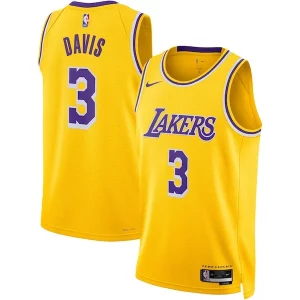 Anthony Davis Los Angeles Gorgeous Lakers Nike Unisex Swingman Jersey Icon Edition Gold Must - Have for Jerseys Lovers