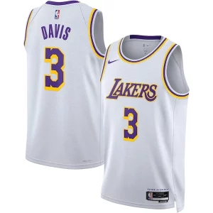 Anthony Davis Los Angeles Lakers Nike Trendy Unisex Swingman Jersey Association Edition White for Basketball Enthusiasts