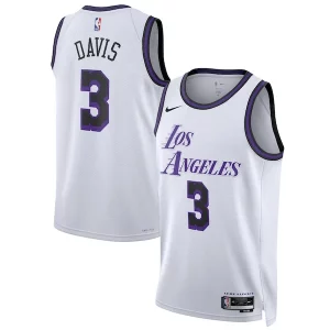 Anthony Davis Los Angeles Lakers Nike Unisex 2022/23 Swingman Chic Jersey City Edition White Great for Fans
