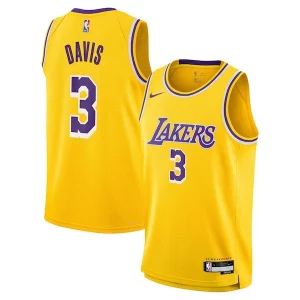 Anthony Davis Los Angeles Lakers Nike Youth Swingman Jersey Icon Edition Gold Stylish Perfect for Game Day