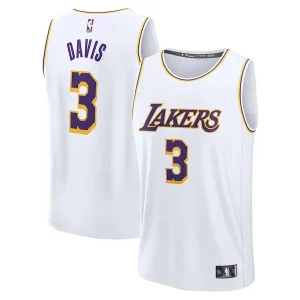 Anthony Davis Los Trendy Angeles Lakers Youth Fast Break Replica Player Jersey Association Edition White Ideal for Collectors
