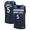 Anthony Edwards Minnesota Timberwolves Fast Break Replica Player Jersey Icon Edition Navy Unique for Basketball Enthusiasts