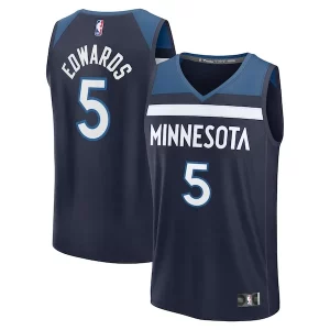 Anthony Edwards Minnesota Timberwolves Fast Break Replica Player Jersey Icon Edition Navy Unique for Basketball Enthusiasts