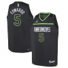 Anthony Edwards Minnesota Timberwolves Jordan Brand Youth Swingman Jersey Statement Gorgeous Edition Black for Basketball Enthusiasts