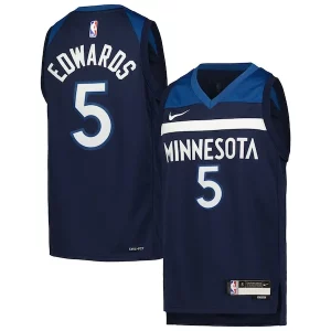 Anthony Edwards Minnesota Timberwolves Nike Stylish Youth Swingman Jersey Icon Edition Navy Ideal for Collectors