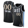 Atlanta Eye - catching Hawks Nike Unisex 2023/24 Custom Swingman Jersey Black City Edition for Basketball Enthusiasts