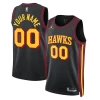 Atlanta Hawks Jordan Brand Unisex 2022/23 Swingman Custom Jersey Chic Statement Edition Black Must - Have for Jerseys Lovers