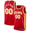 Atlanta Hawks Nike 2020/21 Swingman Custom Jersey Icon Edition Fabulous Red Ideal for Collectors