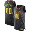 Atlanta Hawks Nike Authentic Fabulous Custom Jersey Black Icon Edition Great for Fans