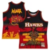 Atlanta Hawks Trendy x Tats Cru Hardwood Classics Fashion Jersey Black for Basketball Enthusiasts