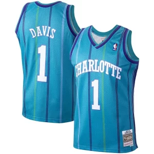 Baron Davis Charlotte Gorgeous Hornets 1999/00 Hardwood Classics Swingman Jersey Teal Must - Have for Jerseys Lovers
