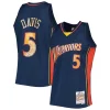 Baron Davis Golden State Warriors 2006/07 Fabulous Hardwood Classics NBA 75th Anniversary Diamond Swingman Jersey Royal Great for Fans