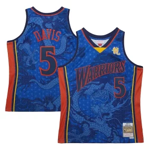 Baron Davis Golden State Warriors 2006/07 Hardwood Classics Gorgeous Asian Heritage 6.0 Swingman Throwback Player Jersey Royal Great for Fans