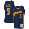 Baron Unique Davis Golden State Warriors 2006/07 Hardwood Classics Swingman Jersey Navy for Basketball Enthusiasts