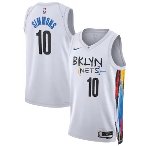 Ben Simmons Brooklyn Nets Nike Unisex 2022/23 Swingman Jersey Elegant City Edition White for Basketball Enthusiasts