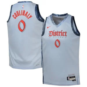 Bilal Coulibaly Washington Wizards Nike Youth 2024/25 Trendy Swingman Player Jersey City Edition Light Blue Perfect for Game Day
