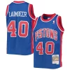 Bill Laimbeer Chic Detroit Pistons Youth 1988/89 Hardwood Classics Swingman Jersey Blue for Basketball Enthusiasts