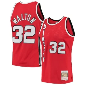 Bill Walton Portland Trail Blazers 1976/77 Stylish Hardwood Classics Swingman Jersey Red Great for Fans