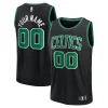 Boston Celtics Youth Trendy Custom Fast Break Jersey Black Statement Edition/Kelly Green/White Must - Have for Jerseys Lovers