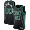 Boston Celtics Jordan Brand Swingman Custom Jersey Statement Chic Edition Black Must - Have for Jerseys Lovers