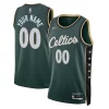 Boston Celtics Nike Unisex 2022/23 Swingman Custom Jersey City Edition Kelly Green Fabulous Great for Fans