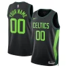 Boston Celtics Nike Unisex 2024/25 Custom Swingman Premium Jersey City Edition Black Great for Fans