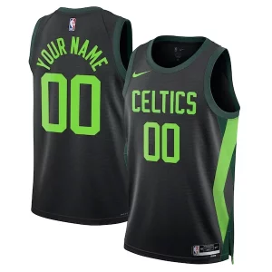 Boston Celtics Nike Unisex 2024/25 Custom Swingman Premium Jersey City Edition Black Great for Fans