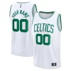 Boston Celtics Fast Break Custom Jersey Association Edition Elegant White/Kelly Green/Black Great for Fans