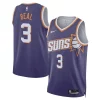Bradley Beal Phoenix Suns Chic Nike Unisex Swingman Jersey Icon Edition Purple Must - Have for Jerseys Lovers