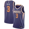 Bradley Beal Phoenix Suns Eye - catching Nike Unisex Swingman Jersey Icon Edition Purple Must - Have for Jerseys Lovers