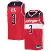 Bradley Stylish Beal Washington Wizards Nike Youth 2021/22 Diamond Swingman Jersey Icon Edition Red Ideal for Collectors