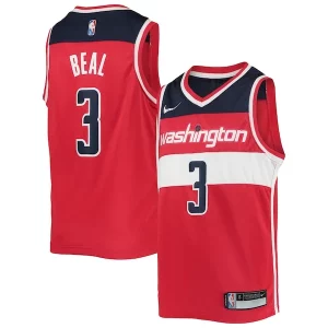 Bradley Stylish Beal Washington Wizards Nike Youth 2021/22 Diamond Swingman Jersey Icon Edition Red Ideal for Collectors