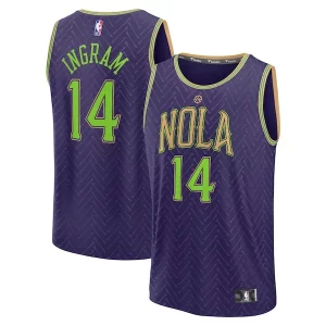 Brandon Ingram Gorgeous New Orleans Pelicans 2024/25 Fast Break Player Jersey City Edition Purple Ideal for Collectors