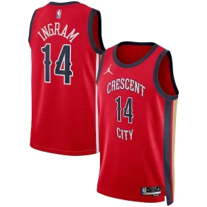 Brandon Ingram New Orleans Pelicans Jordan Brand Unisex Swingman Premium Jersey Statement Edition Red Perfect for Game Day